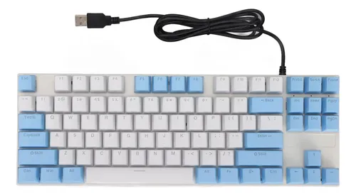 87 Key Keyboard Mechanical Board S Blue Ergonomic Multicolor