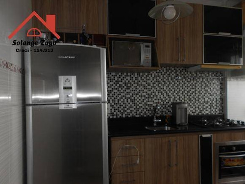Imagem 2 de 15 de Lindo Apartamento Em Condominio Fechado Com 48m² - 2 Dorms - 2089