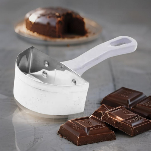 Raspador Espátula De Chocolate Meia Lua Caparroz Aço Inox