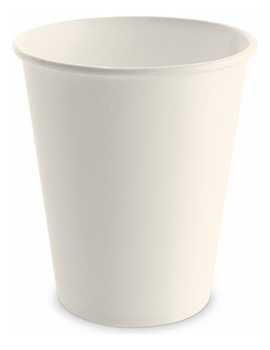 Vaso De Carton Para Café Encerado Biodegradable 12 Oz 1000pz Color Blanco