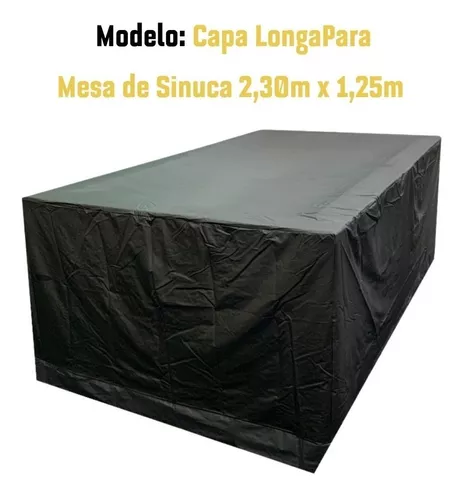 Capa Longa Para Mesa De Sinuca Bilhar Snooker 2,30m X 1,25m