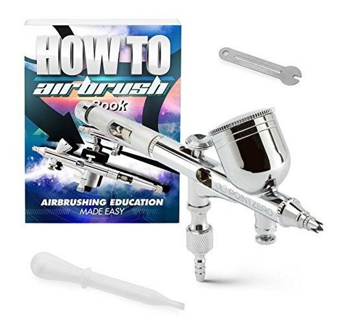 Pointzero Dualaction 9cc Gravityfeed Airbrush Set Wmac Valve