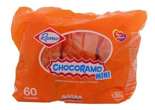 Imagen 1 de 3 de Chocoramo Mini Pastel Cubierto De Chocolate 60 Unidades/20 G