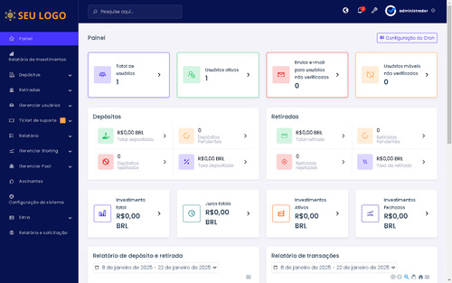 Sistema Completo Para Investimentos Php