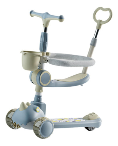 Patinete De 3 Ruedas, Patinete Para Niños, Juguete Azul
