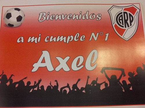 Combo Cumpleaños  River Plate Cartel Stickers  Personaliza