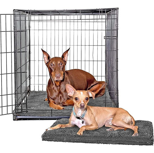 Soggy Doggy Crate Mate Dog Bed, Microfiber Chenille Dog Mats