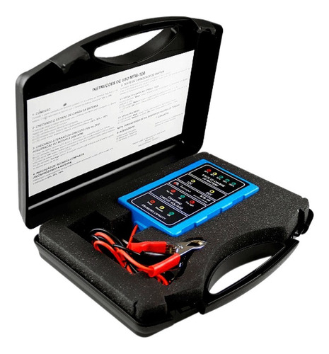 Testador De Bateria Automotiva 12-24v Mtb-1000 Minipa Full Cor Azul
