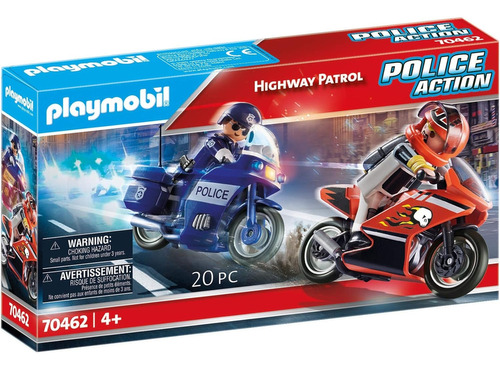 Playmobil 70462 Policía En Acción Patrullaje En La Autopista