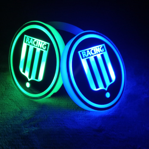 Posa Vasos Rgb Personalizado Logo Clubes De Futbol Argentino Racing Azul Marino