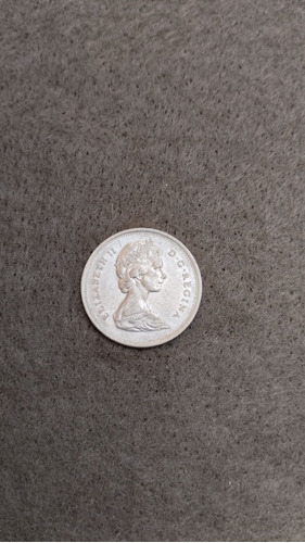 Moneda Níquel 25 Cents. Colección Reina Elizabeth Ii 1974