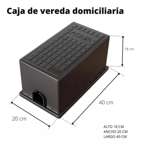 Caja Vereda Plastica Conexion Domiciliaria Agua Llave De Pas