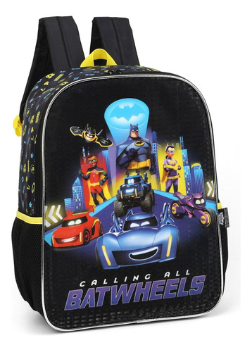 Mochila Costas Escolar Infantil Batwheels Luxcel Is39281bw