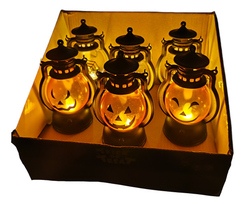 12 Lampara Farol De Clabaza Halloween Dia De Muertos