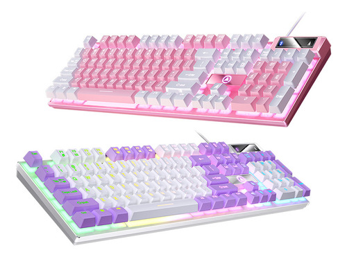 Teclado K500 Negro Y Gris Luz Mixta Versión Dual G15