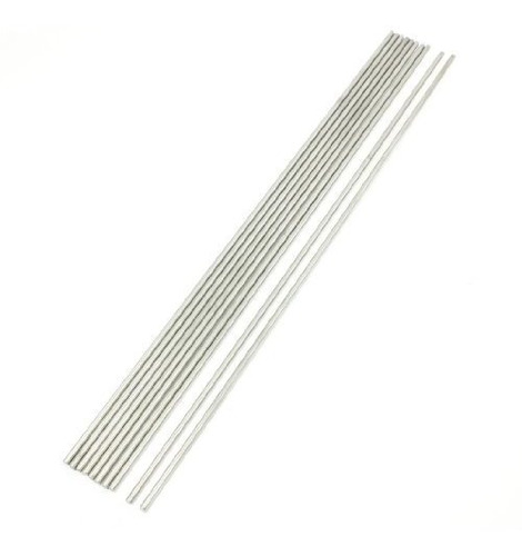 Uxcell 10 Piezas De Acero Inoxidable 300x3mm Ronda De Rod Pa