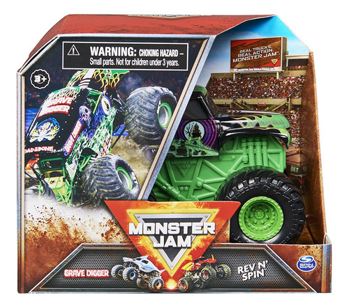 Monster Jam Rev N´ Spin Vehículo Escala 1:43