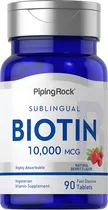 Comprar Biotina 10,000mcg Sublingual 90veg Tablets Cabello Piel Uñas