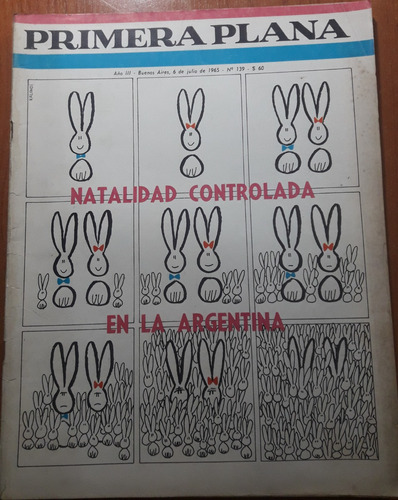 Revista Primera Plana N°139  6 De Julio De 1965