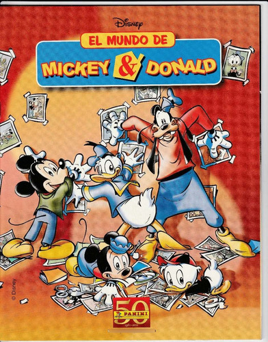 Pack Album + 50 Sobres El Mundo De Mickey Y Donald  Panini