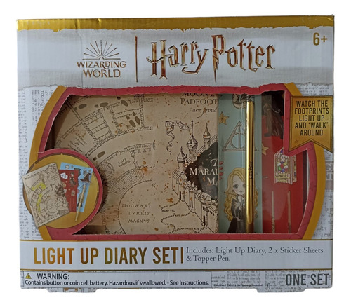 Set De Diario Harry Potter Con Luz