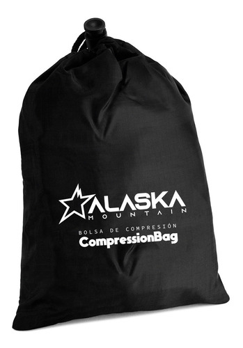 Imagen 4 de 5 de Funda Compresora Para Bolsas De Dormir Alaska Black Camping
