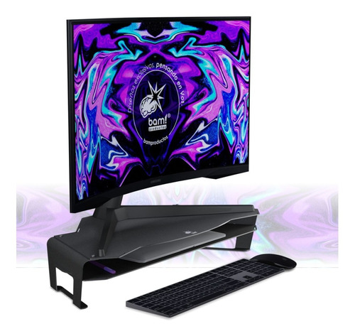 Imagen 1 de 9 de Soporte Monitor Gamer Bam G5la Alto+estante Samsung Premium!