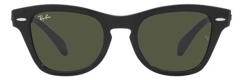 Óculos De Sol Masculino E Feminino RB0707S Preto Cor Da Lente Verde Desenho Quadrado Ray-ban