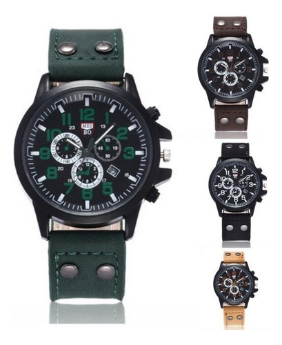 De 10 Relojes Tipo Militar Sport Navy Seal 4 Colores Correa Bisel Fondo