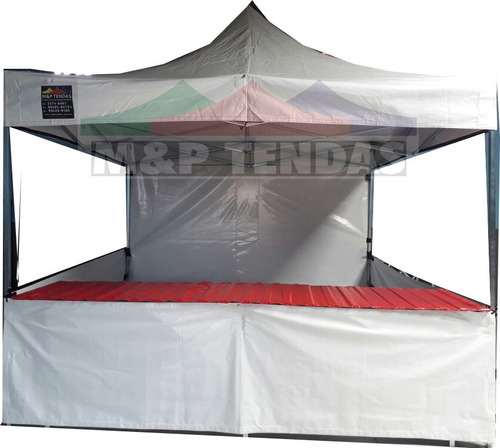 Tenda  3x3 Mts 1 Balcao 3metros Saia 3mts 3laterais 3mts