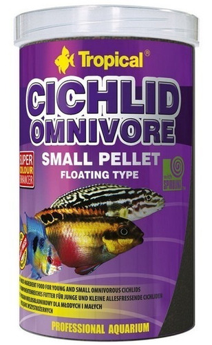 Alimento Ciclidos Omnivoros Pellet Tropical Omnivore 250 Ml 