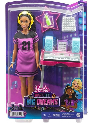 Barbie Muñeca Brooklyn Estudio De Grabación Mattel