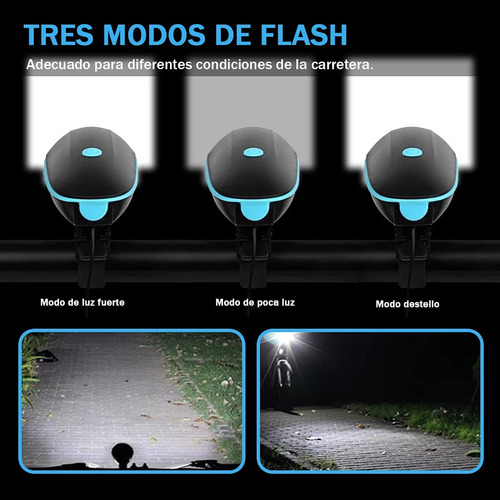 Luces Para Bicicleta, Luz Bicicleta Recargable Usb