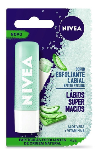 Esfoliante Labial Nivea Scrub Aloe Vera 4,8g