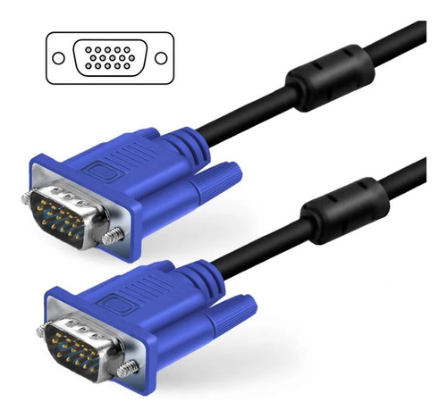 Cable De Video Vga Original Pc O Laptop A Monitor 5 Metros