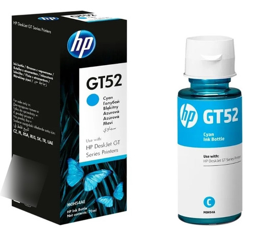 Tinta Hp Gt52 Cian Original