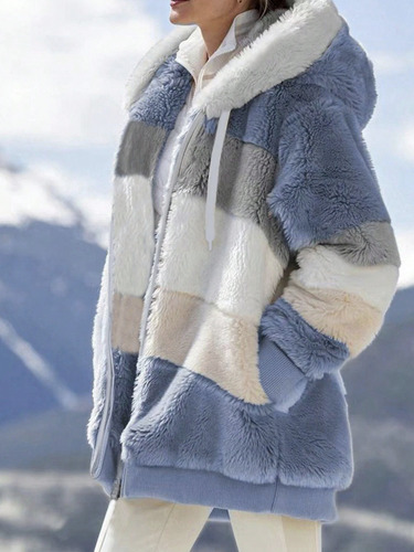 Campera Chaqueta Con Capucha Peluche Super Mullida Stock