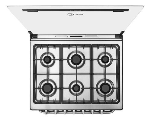 Estufa Midea De Piso Con Capelo 30 Xtreme Chef Silver Silver