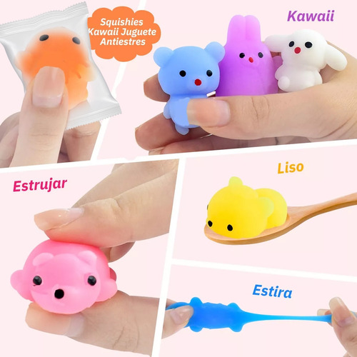 100 Escuichi Squishy Barato Kawaii Antiestres Mochi Juguete