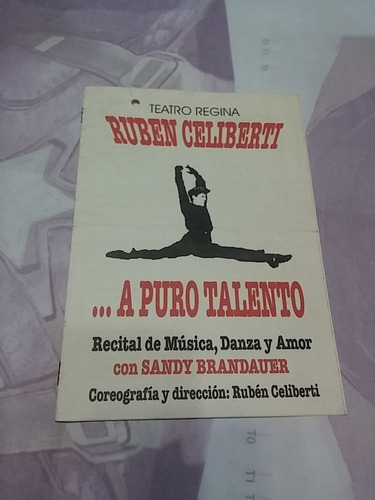 Programa Teatro Regina Ruben Celiberti A Puro Talento