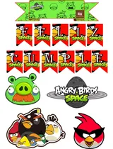 Comprar Adorno Torta Cake Topper  Personalizado Varios Personajes Rojo Angry Birds