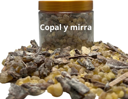 Copal En Lágrima Con Mirra Para Ritual Frasco 250 G