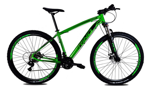 Bicicleta Aro 29 Rino Everest 24v - Index Hidraulico+trava Cor Verde Neon Tamanho Do Quadro 15