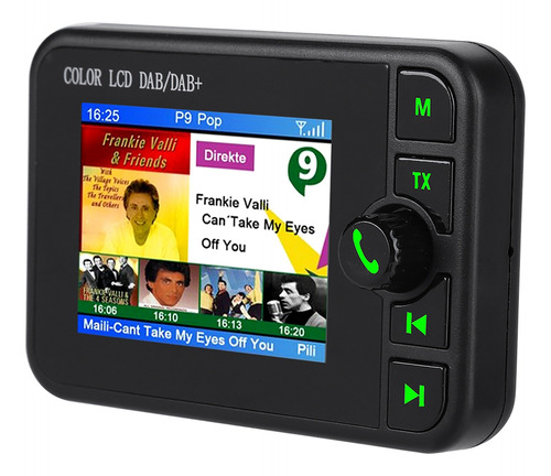 Radio Dab Del Coche Del Lcd Del Color 2.4in 170240mhz Dab/87