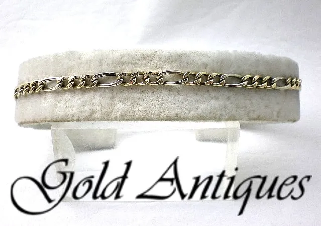 Pulsera De Oro 18 Kt Bicolor Unisex