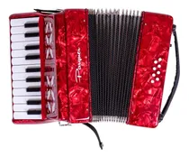 Comprar Acordeon Parquer 8 Bajos 22 Teclas Rojo Con Correa
