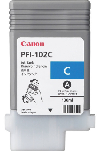 Canon Tinta Pfi-102c Cyan 0896b001 Original 