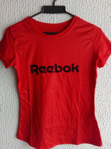 camiseta reebok classic mujer rojas