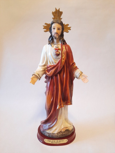 Imagen 2 de 3 de Corazón De Jesús 30,20,12 Y 7cm Imagenes Italianas Di Angelo