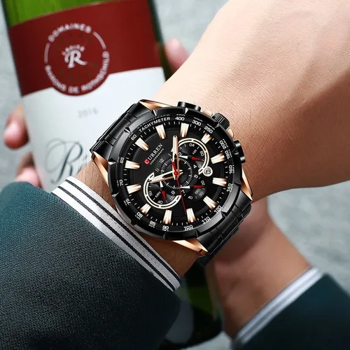 Reloj Cronógrafo Curren Business A Prueba De Agua